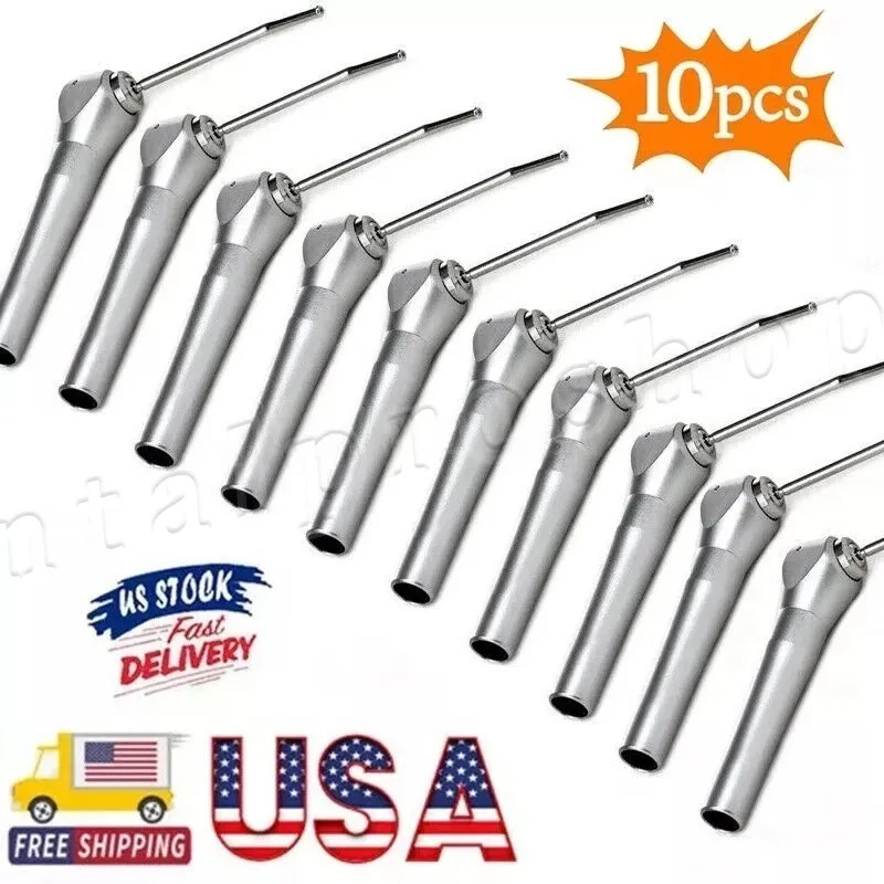 Dental 3 Way Air Water Syringe Triple Spray Handpiece with 2 Nozzles Tips Tubes