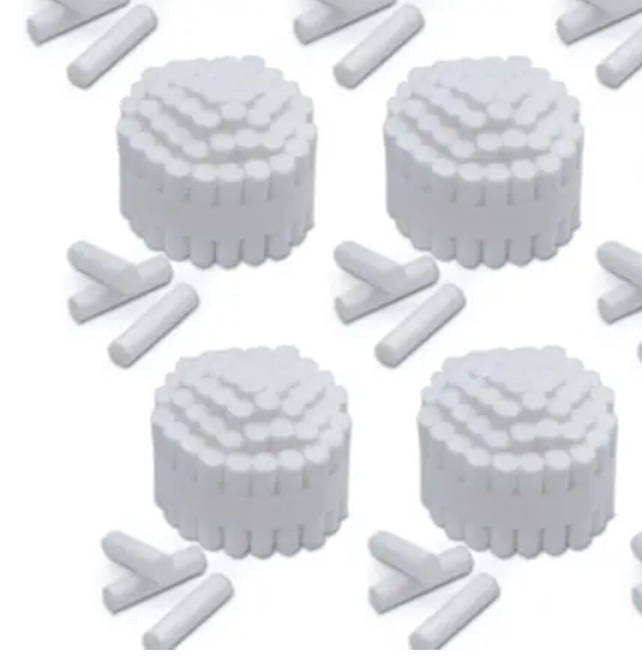 200pcs Dental Cotton Rolls Premium Quality Size #2 Medium Nonsterile, 3/8″