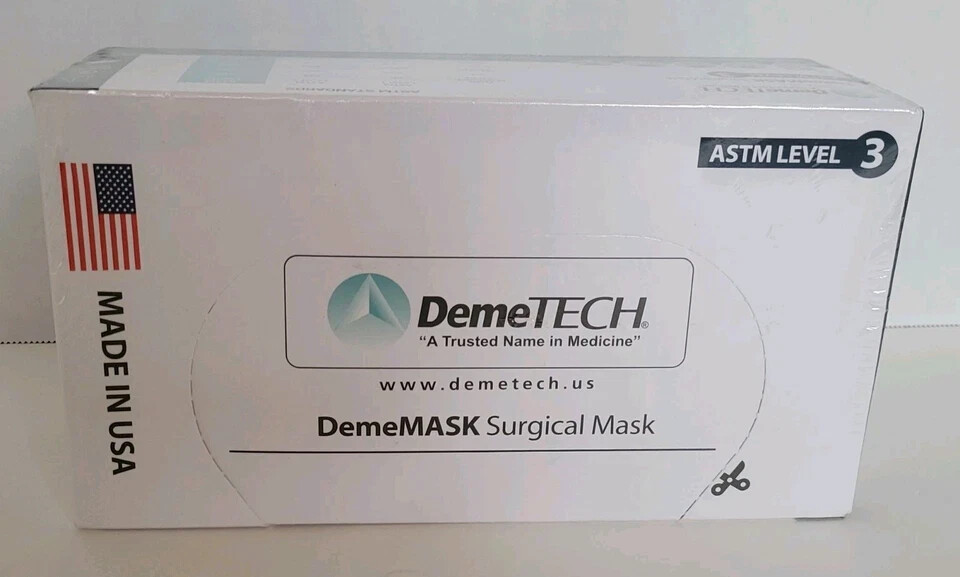 DemeMASK Surgical Mask – MADE IN USA – ASTM LEVEL 3