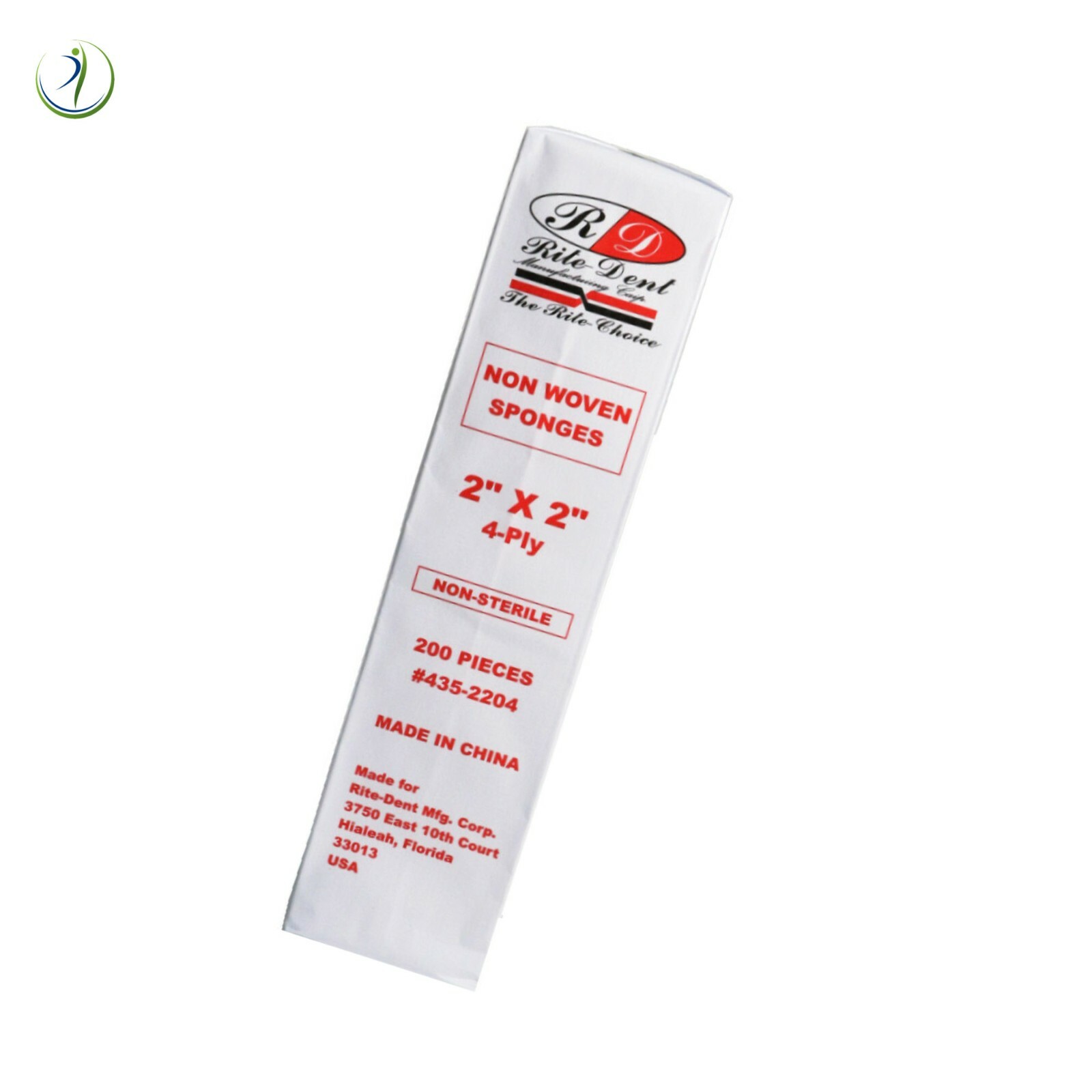 DENTAL COTTON GAUZE 2X2 4 PLY NON WOVEN 5,000/CASE MEDICAL HOSPITAL TATTOO SPA