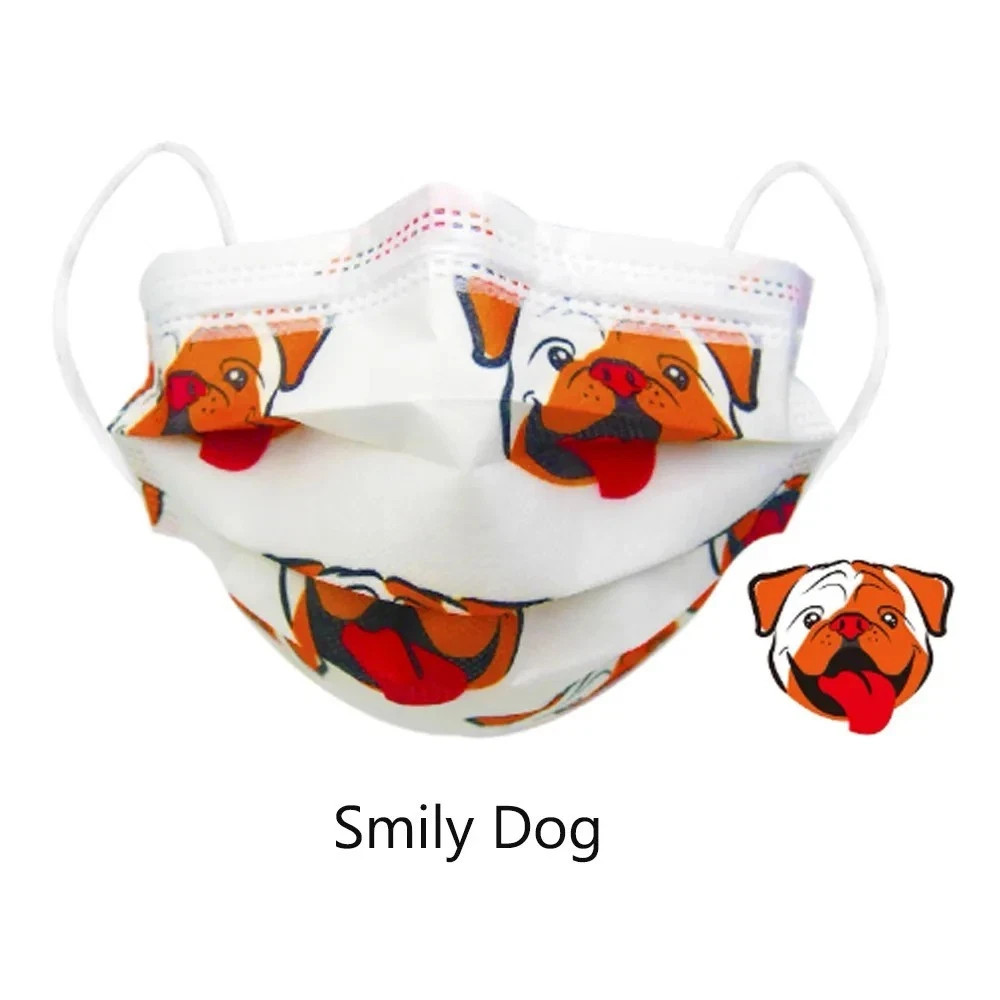 Waldent 3 Ply Printed Disposable Mask (Pack of 50) for Children’s Smile