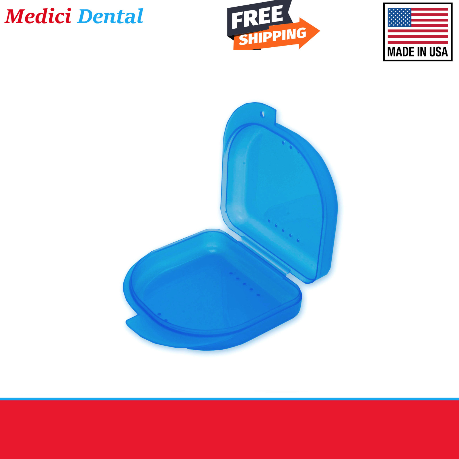 Dental Denture Box case carrier – Retainer Box – 1′ Deep, Upto 150Pk Assorted