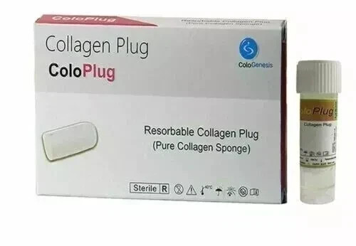 Collagen Sponge 8x20mm Cologenesis Colo Plug Sterile USA TARRIFF PAID( FREE SHIP