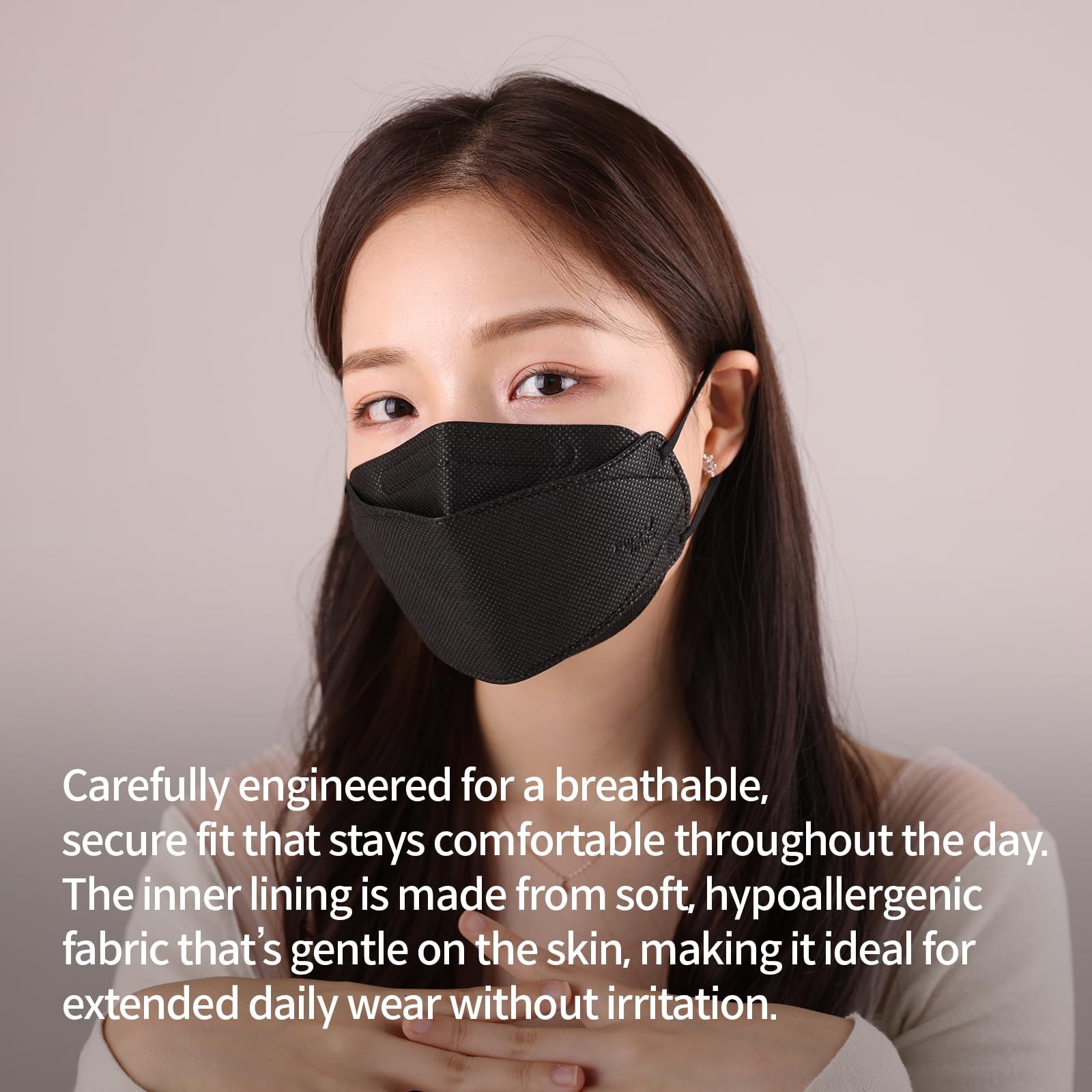[20 Packs Made in Korea KF94 Face Mask White Black Individual Wrapped Filter …