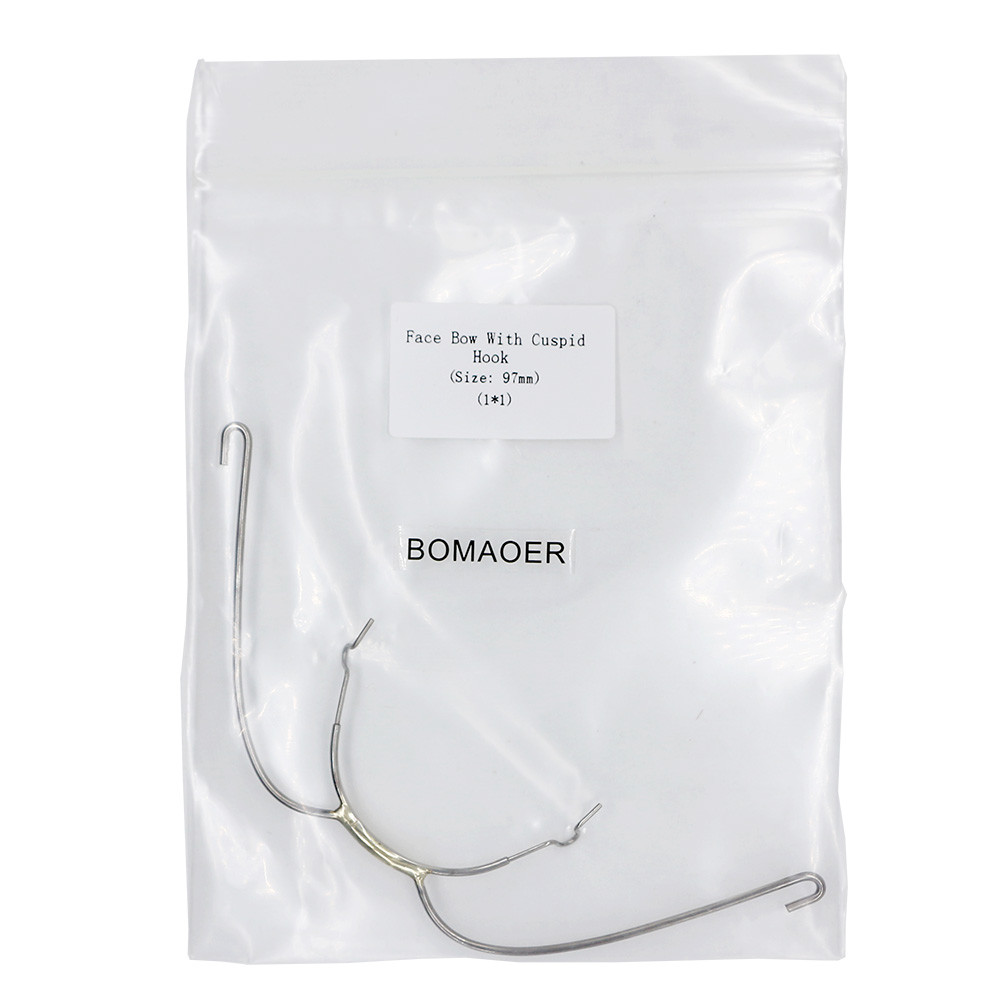 1pcs/pack dental orthodontic Extraoral Face Bow with Cuspid Hook 97mm