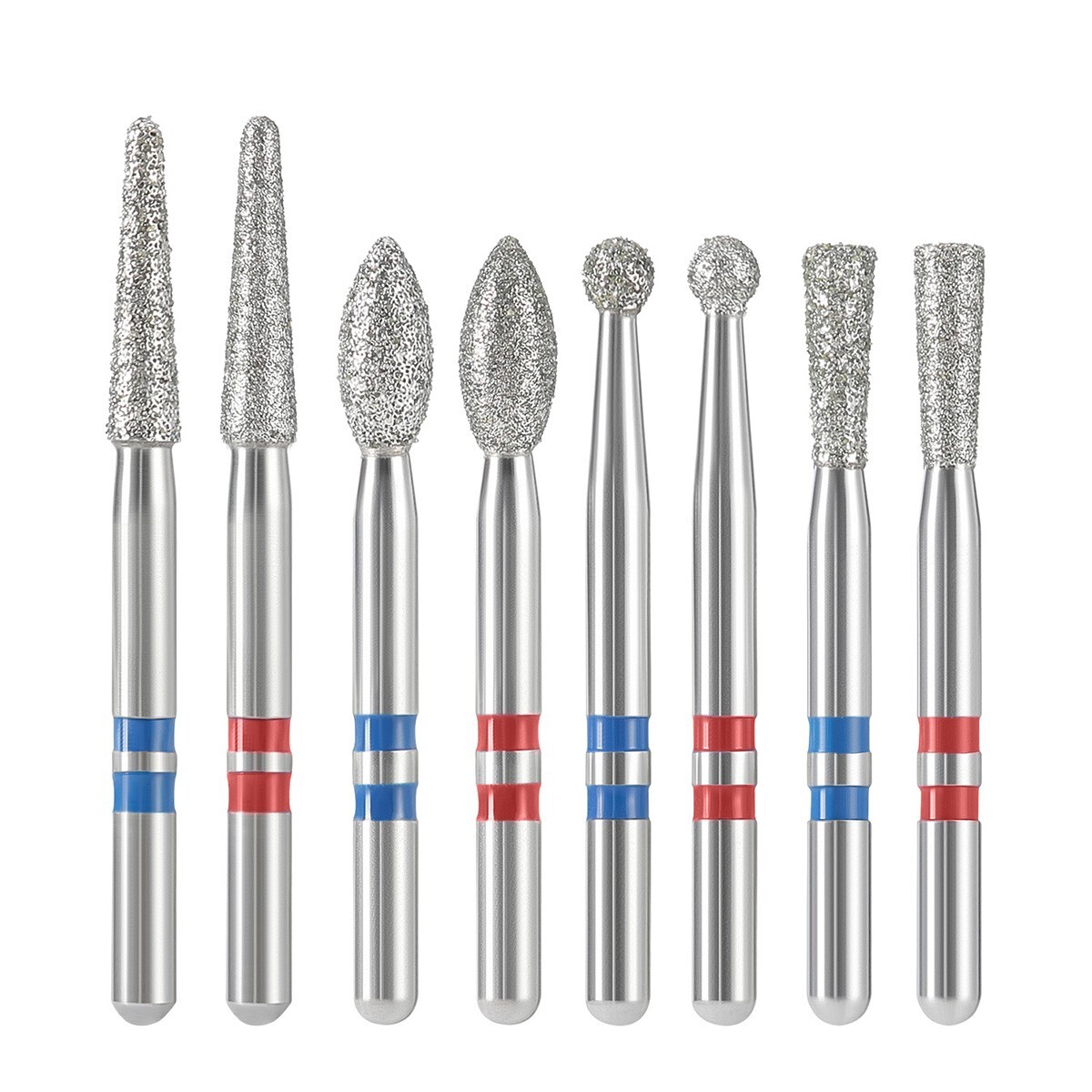 AZDENT Dental Zirconia Diamond Burs & Holder 1.6mm FG For High Speed Handpiece