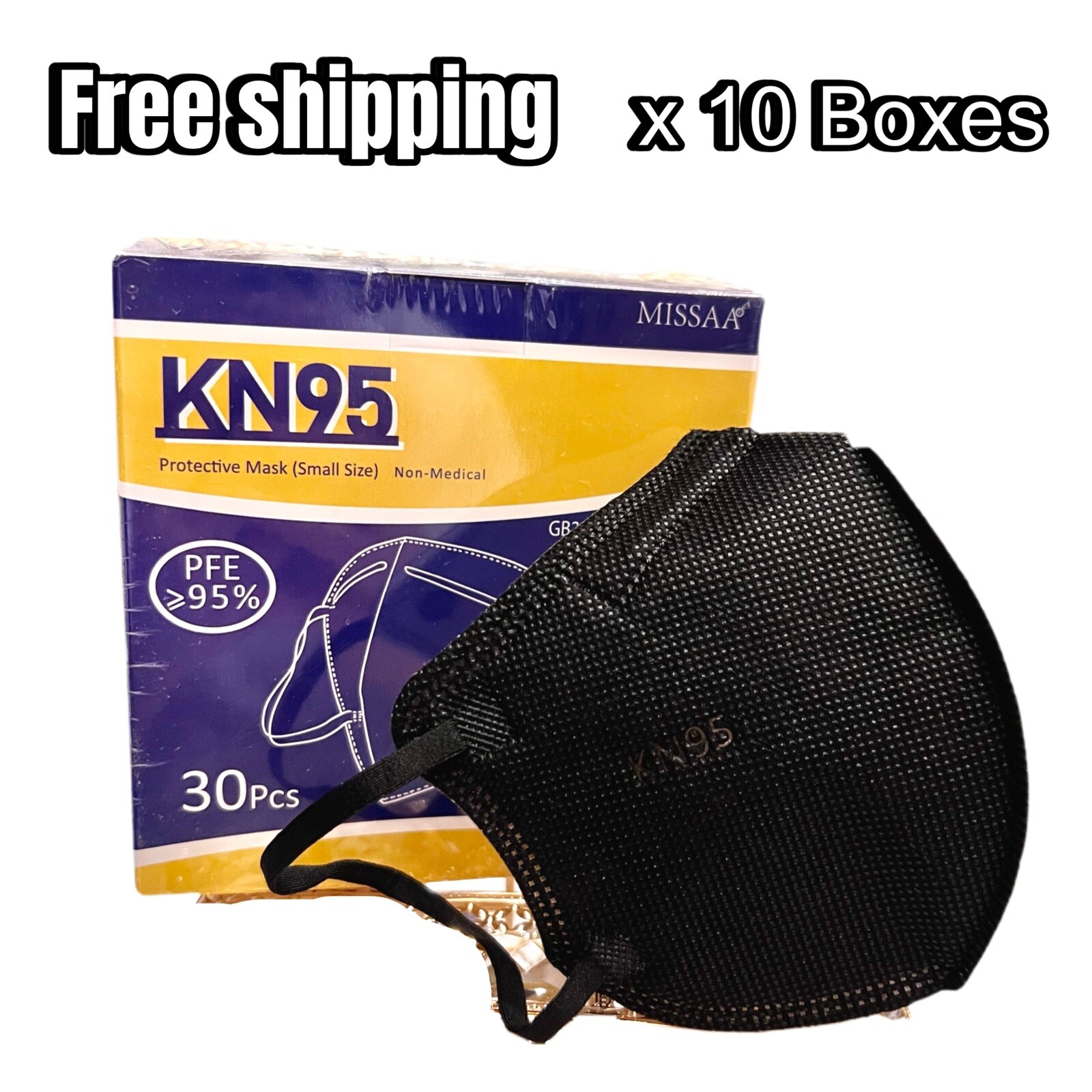 300 PCS KN95 Face Masks for Kids, 5 Layers Disposable Protective Mask Small Size