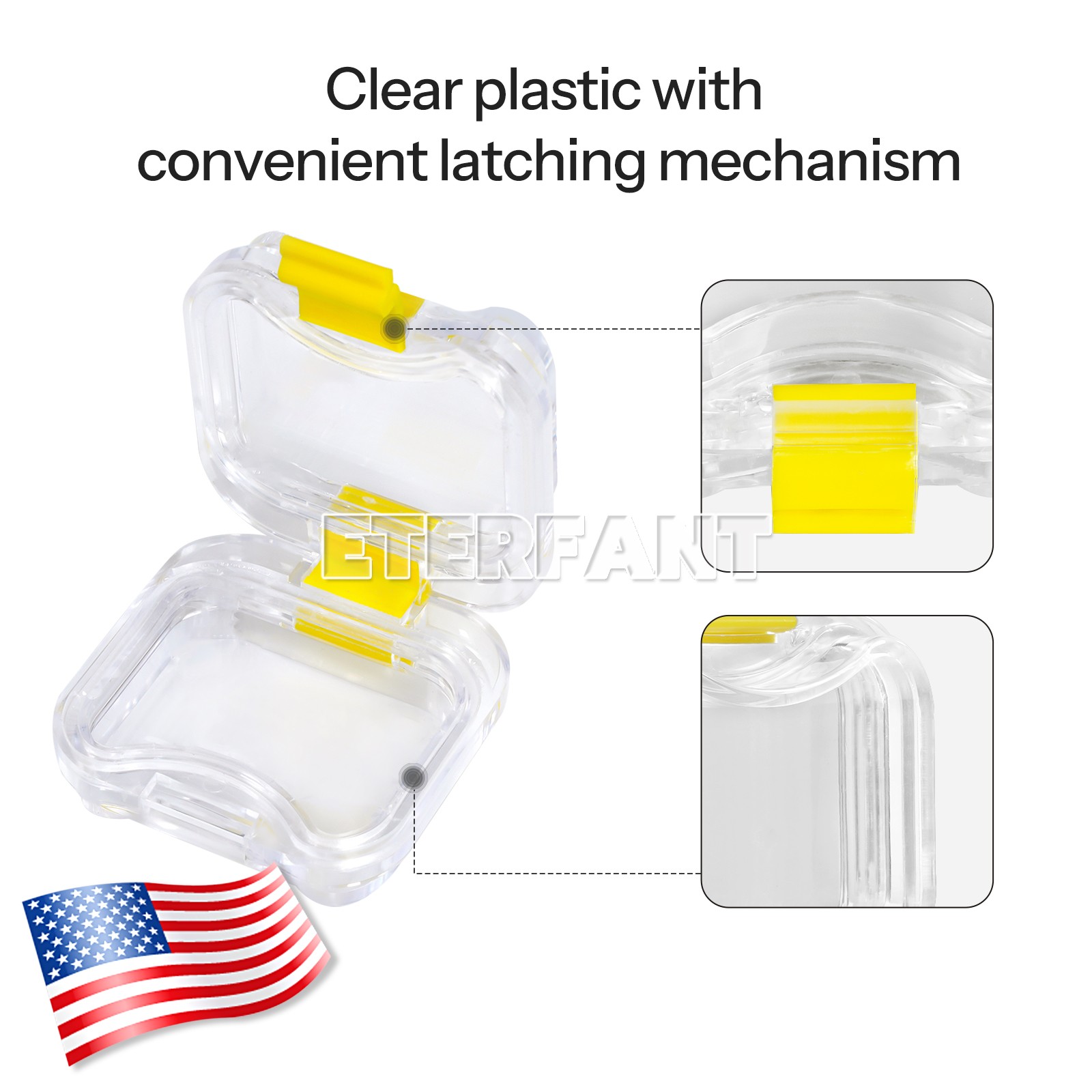 ETERFANT 100pcs Dental Crown and Bridge Pillow Box with Storage Display Box