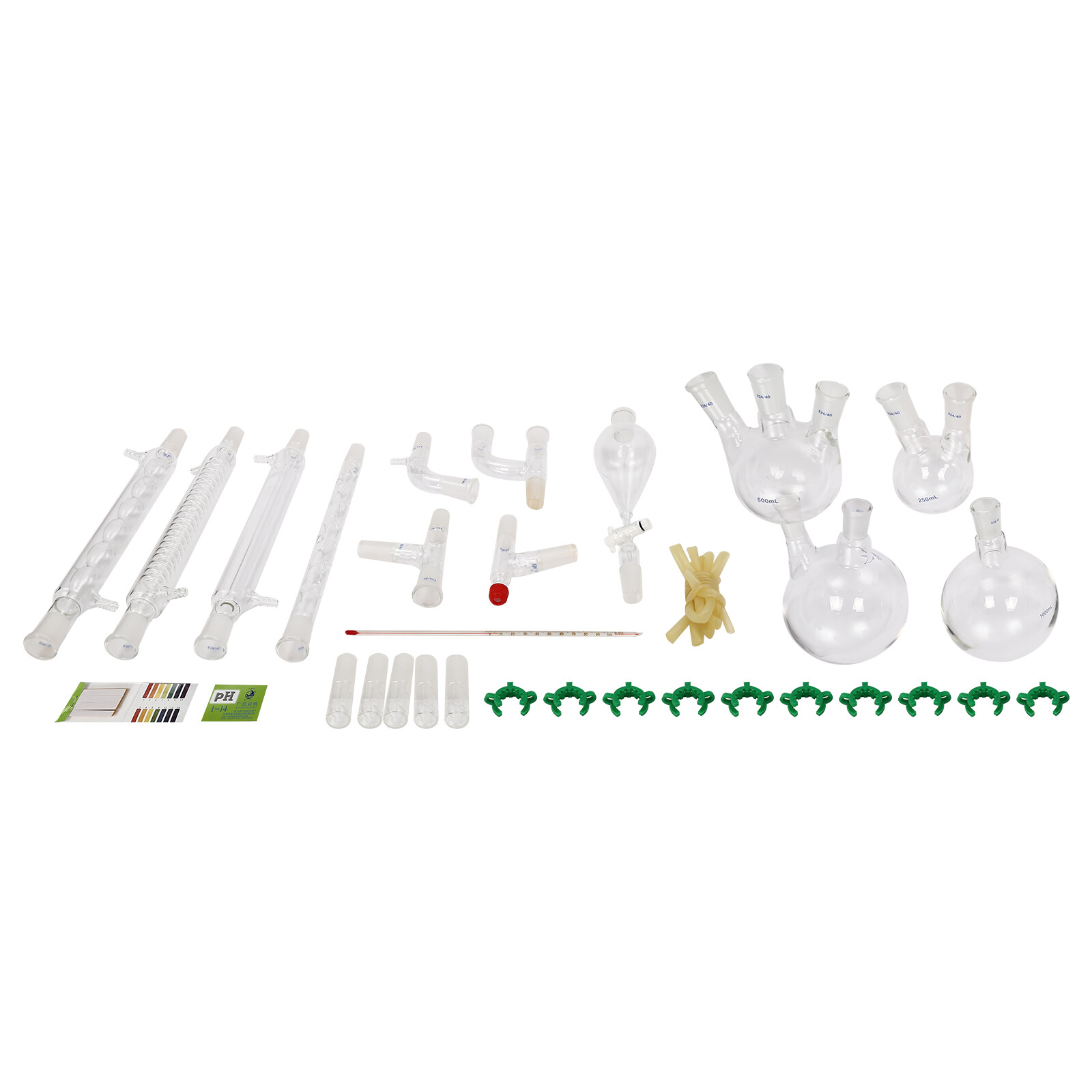 24/40 Glass Organic Chemistry Lab Glassware Kit – 32PCS Distillation Set