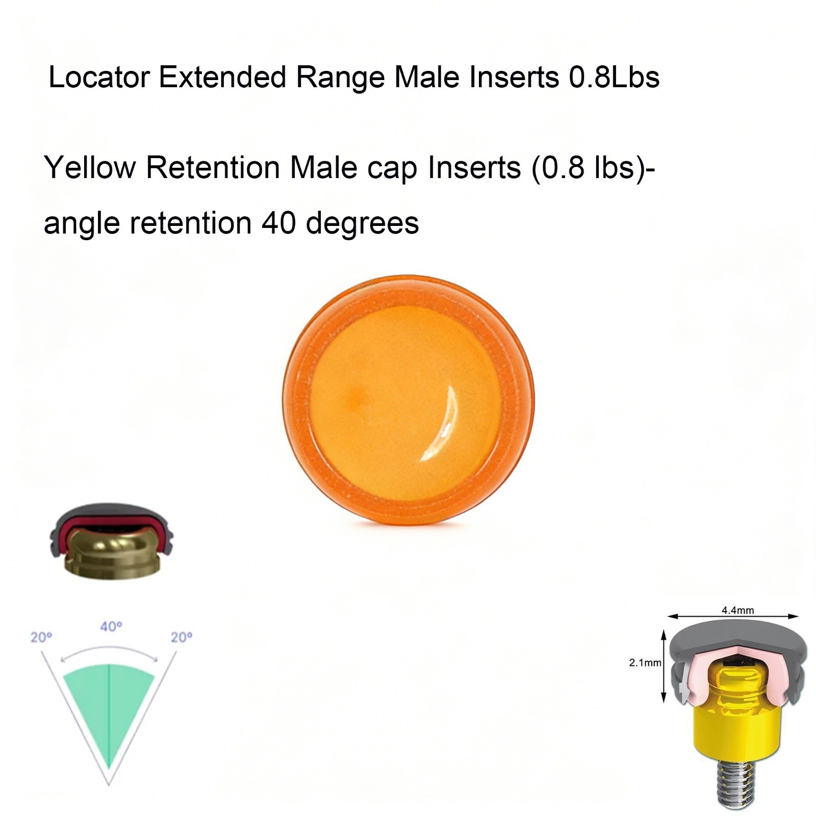 US Implant Replace Standard Male Inserts Fit ZEST Locator Legacy Dental Abutment
