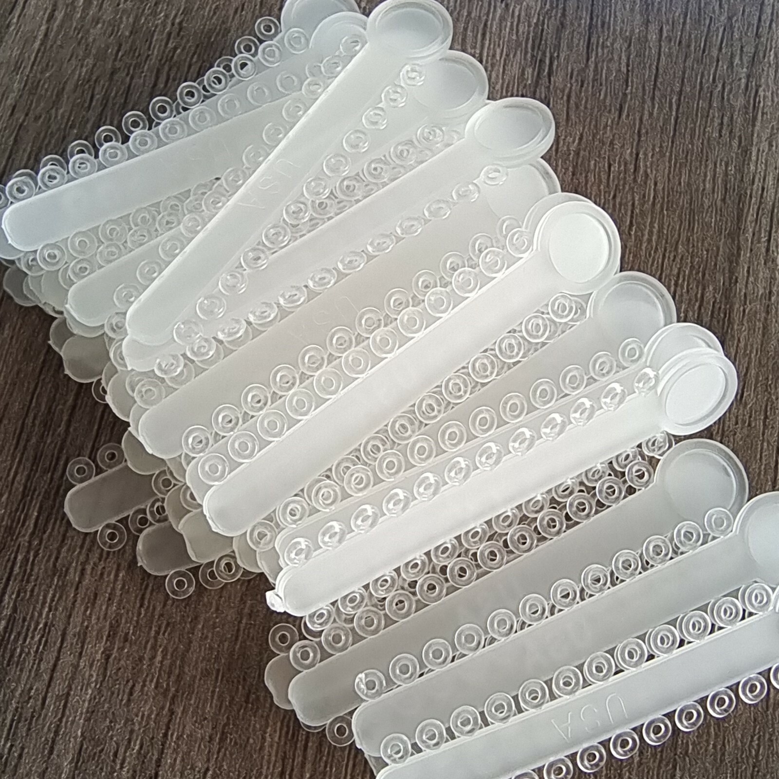 Dental Elastic Ligature Ties 1008pcs/pack Orthodontic Rubber Bands O Rings Clear