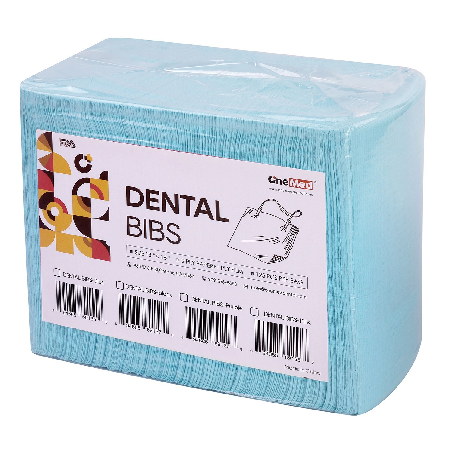 Blue Disposable Dental Bibs 3-Ply Medical Tattoo Towel 13″x18″-Up to 2000
