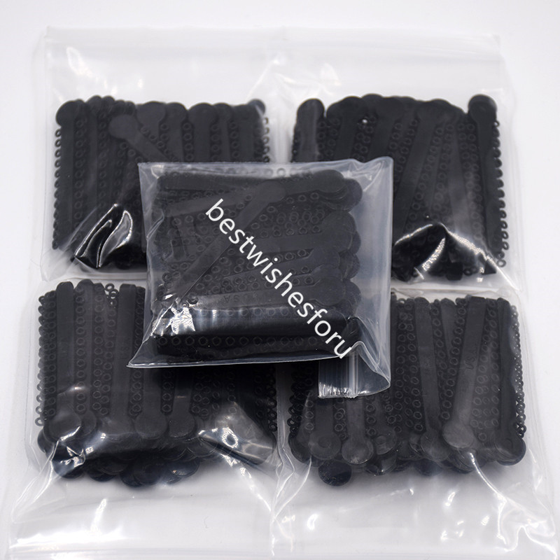 10 Bag Dental Orthodontic Ligature Ties Elastic Rubber Bands 1008 Pcs/Pack Black