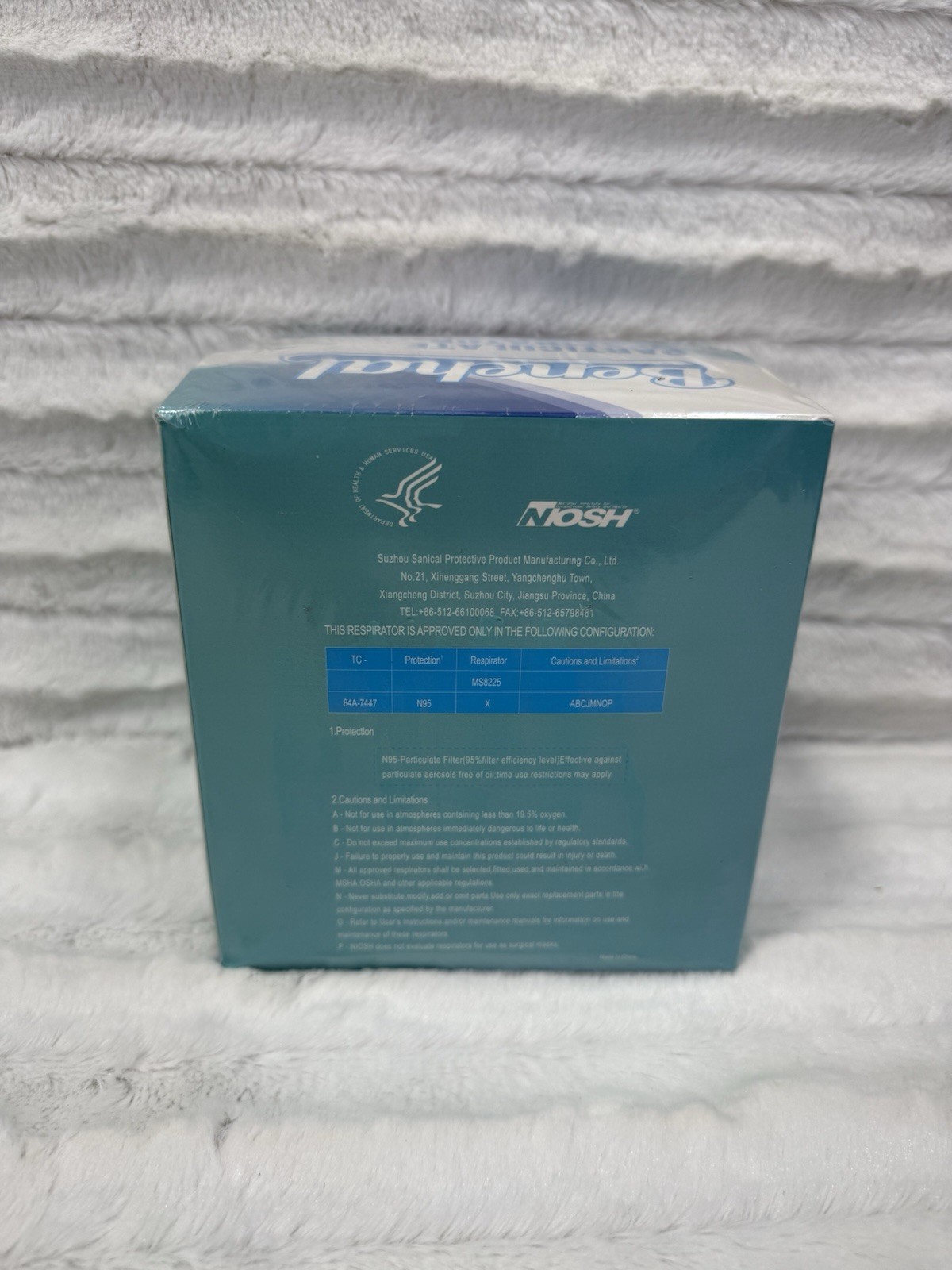 NIOSH Approved N95 Mask Particulate Respirators 20ct Face Masks White Exp 2/28
