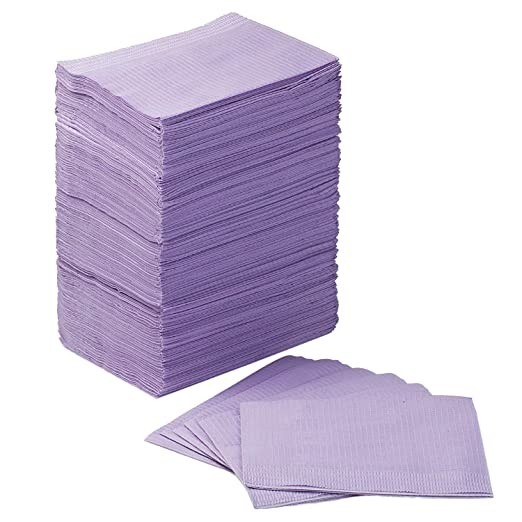 Disposable Dental Bibs 3-Ply Medical Tattoo Towels 13″x18″ (500 Pieces)