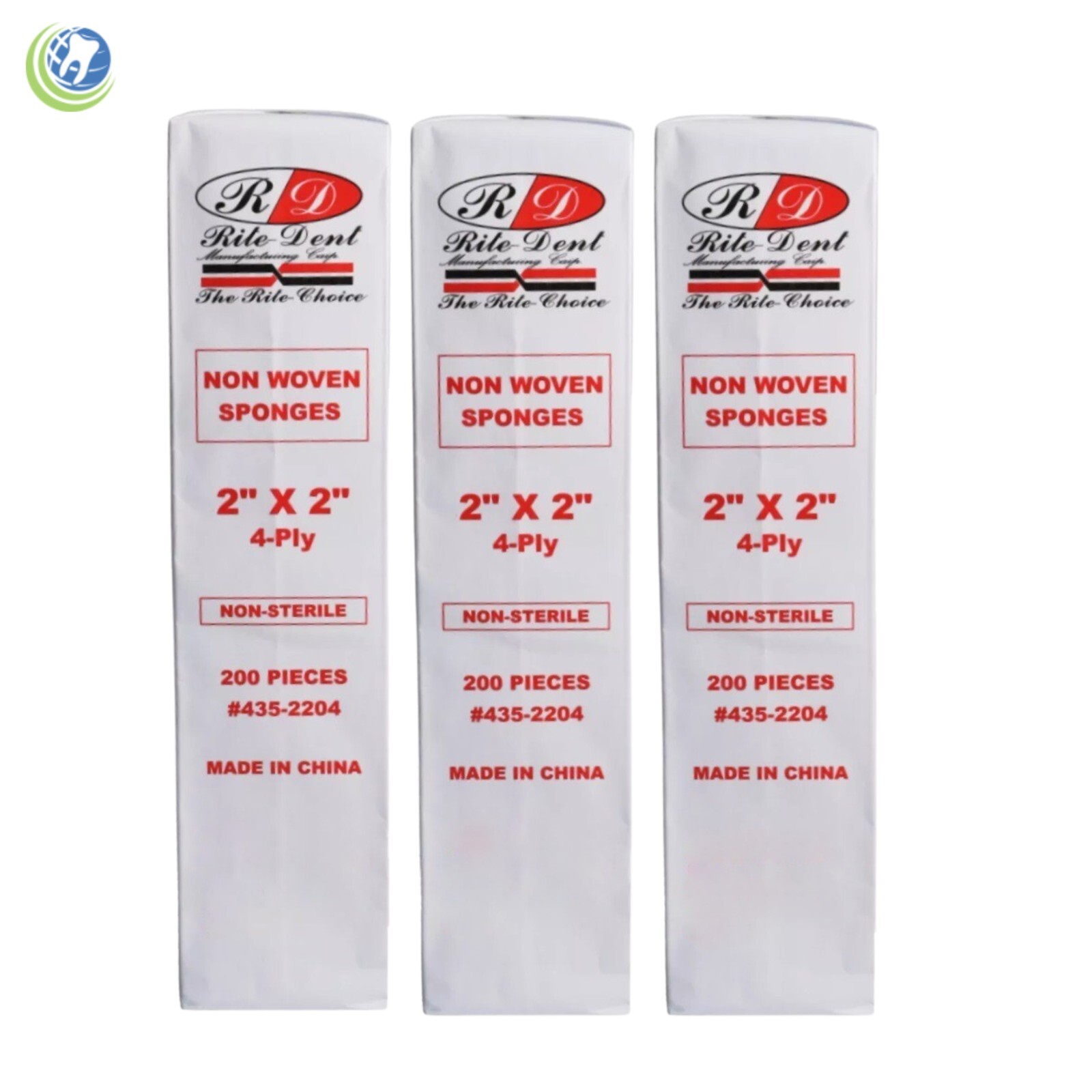GAUZE 2 X 2 4 PLY NON WOVEN CASE OF 5,000 DENTAL MEDICAL HOSPITAL HYGIENIST