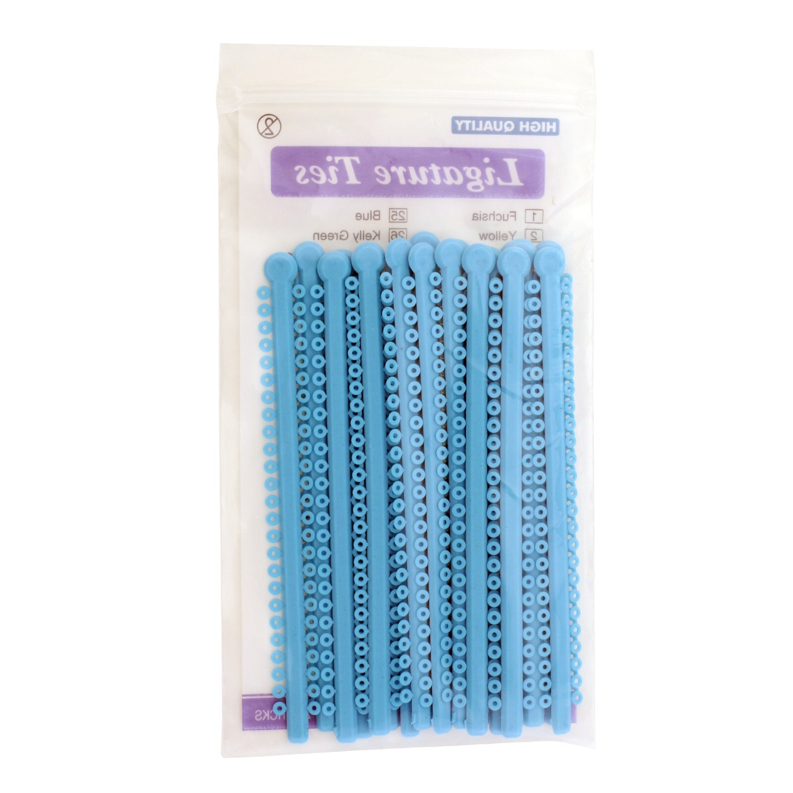 1000pcs Dental Ligature Ties Braces Rubber Bands Orthodontic Elastic 11 Colors