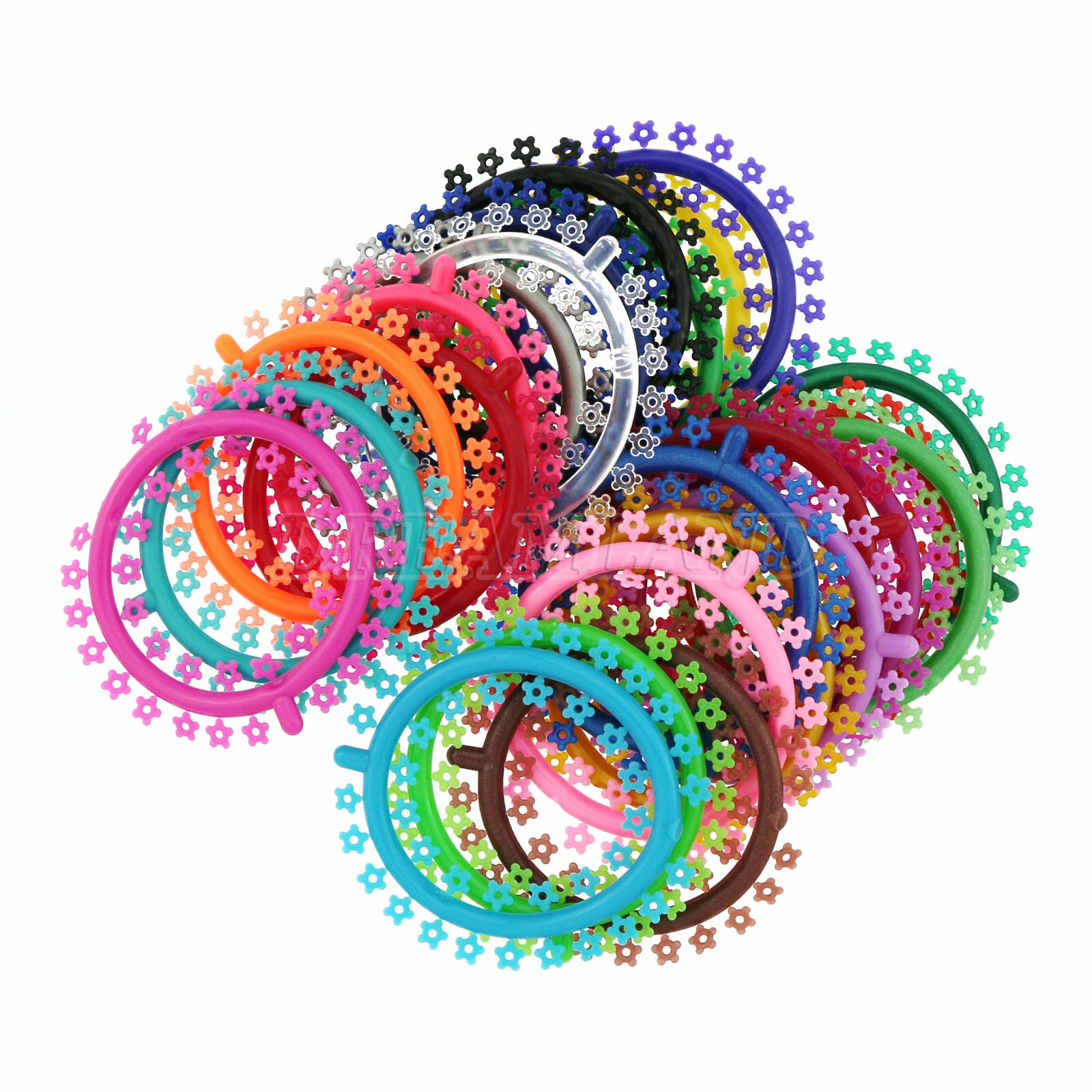1000 pcs/Pack Orthodontic Dental Elastic Ligature Bands Ties Flower Type 3Q