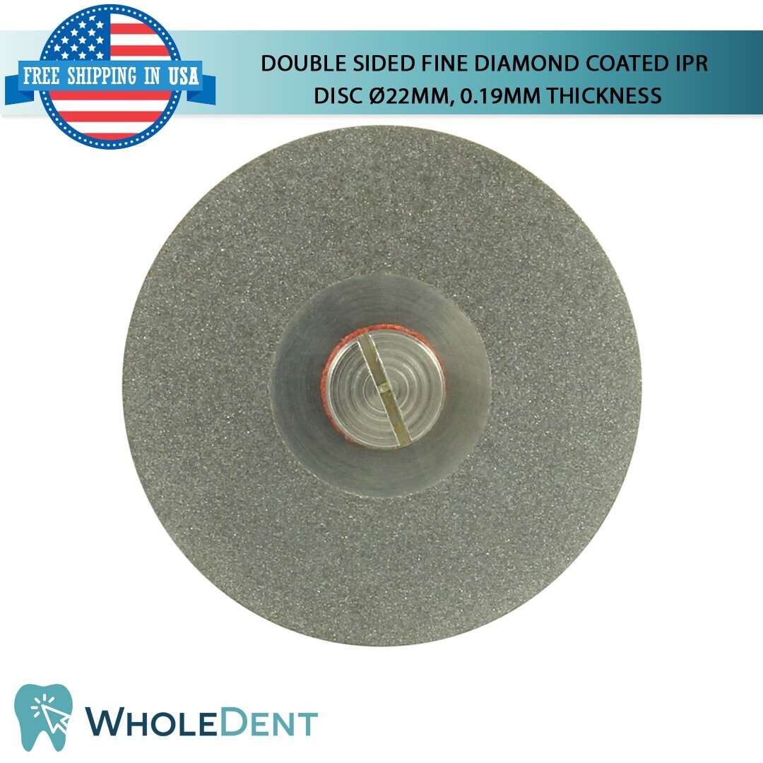 Ortho Dental Fine Double Sided Diamond Coated Disc IPR Separator Ø22mm, 0.19