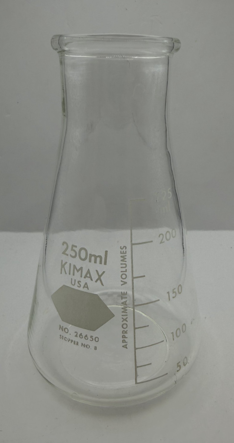 Lot of 8 Erlenmeyer Flasks Mixed Sizes & Brands Laboratory Glassware