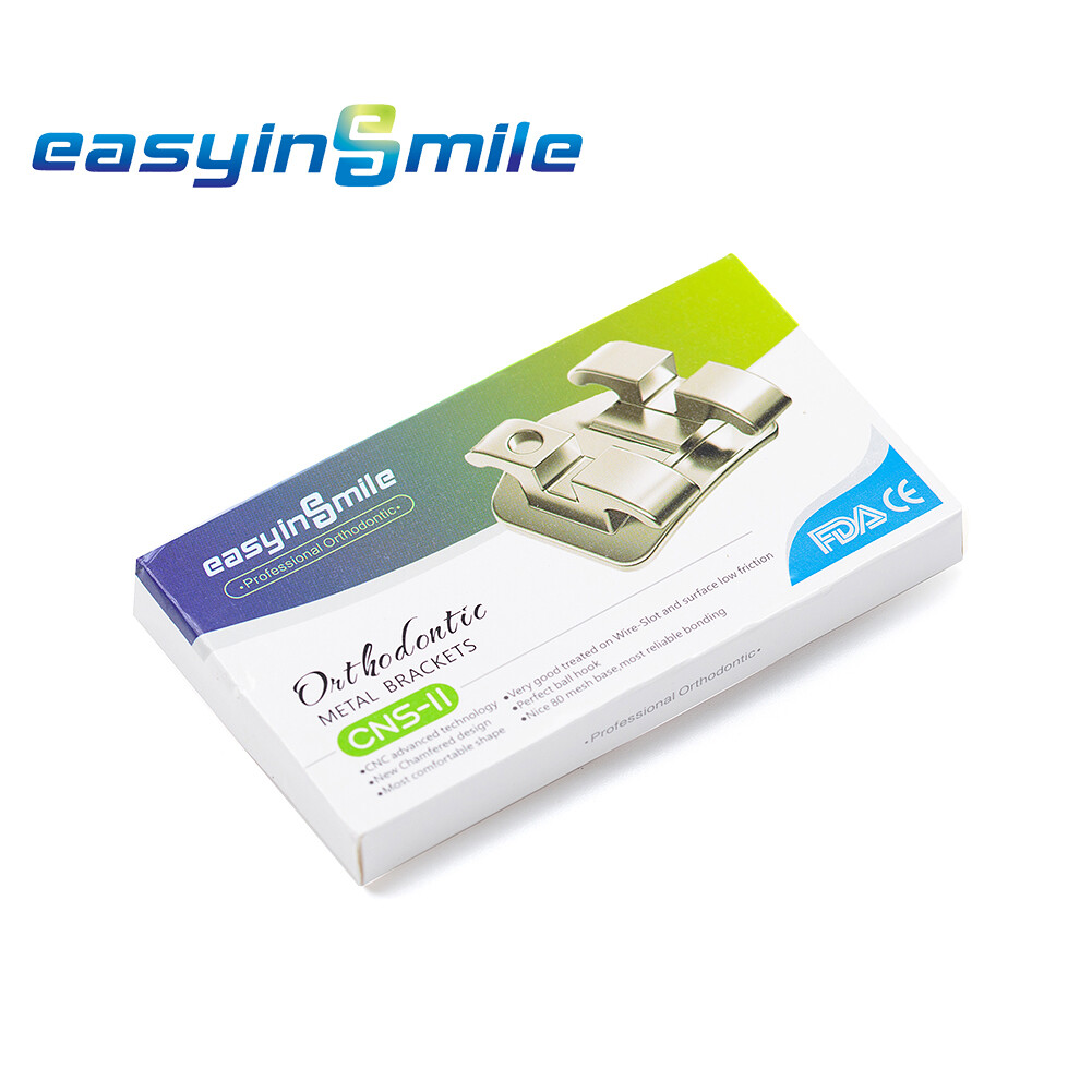10pack EASYINSMILE Dental Brackets Orthodontic Braces Mini Roth MBT022 345 hooks