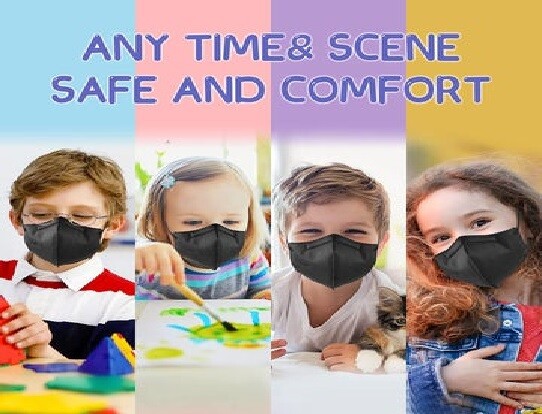 30 PcKN95 Protective Face Mask BFE 95% Disposable For Kid Boy Girl Child Toddler