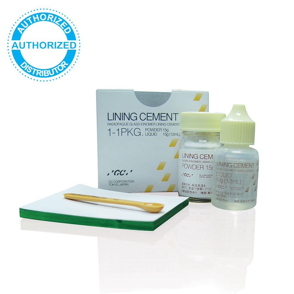 GC LINING CEMENT Radiopaque Glass Ionomer Lining Cement Powder 15g & Liquid 12mL
