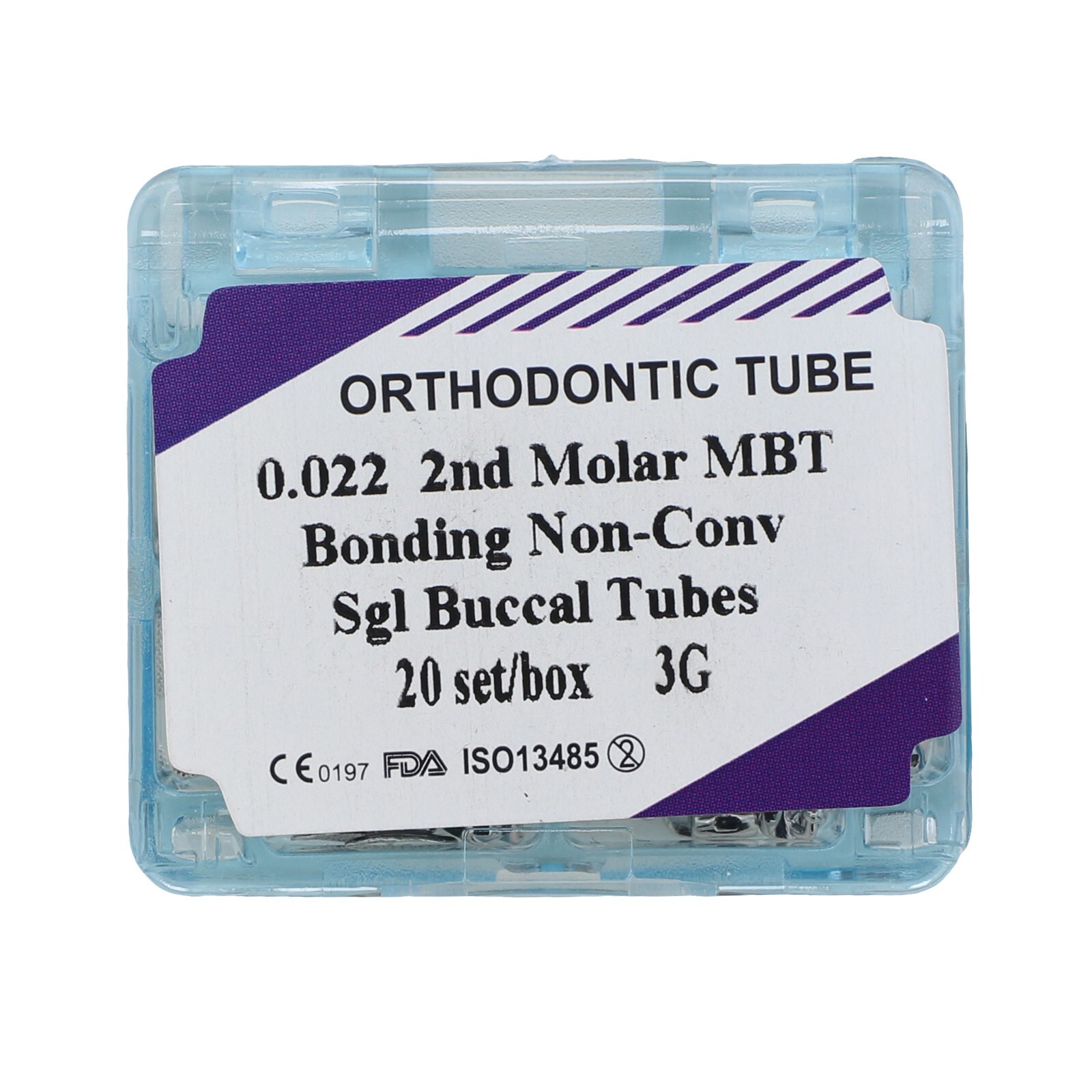 80 Orthodontic Buccal Tube Dental Tubos Ortodoncia 1st 2nd Molar Roth MBT 022 3G