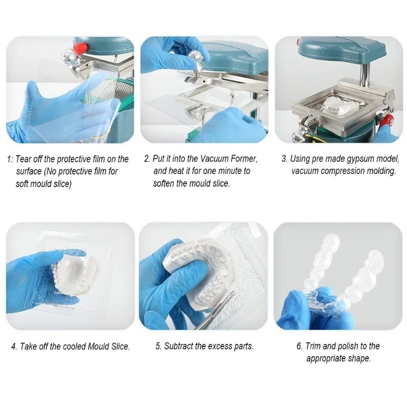 Dental Ortho Splint Retainer Thermoforming Resin Material Vacuum Forming Sheets
