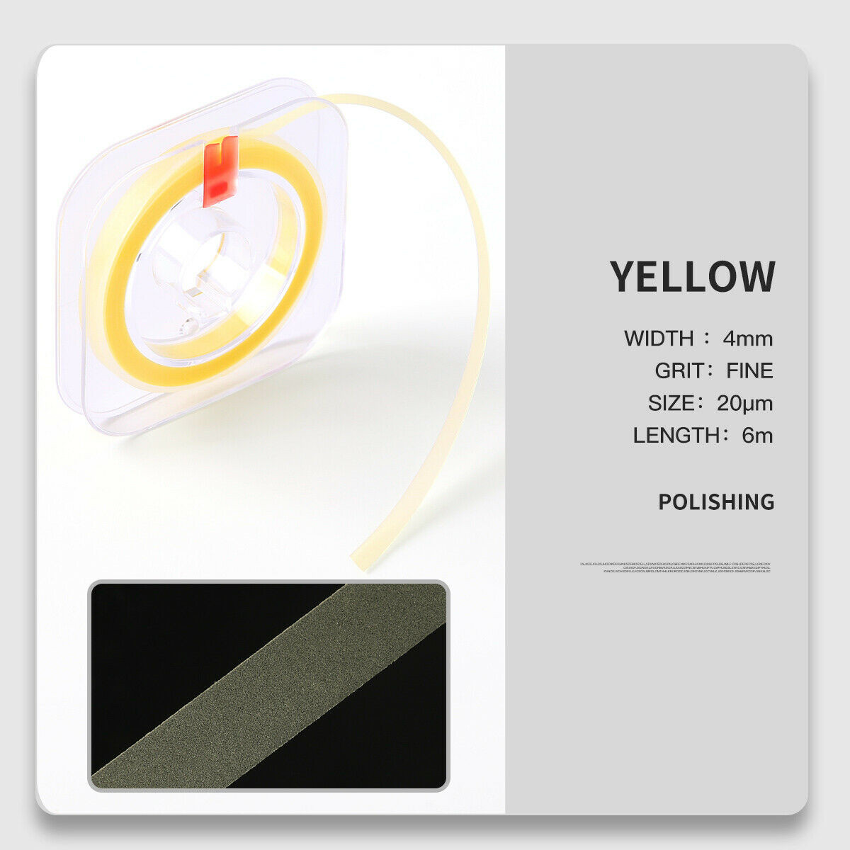 Dental Abrasive Polishing Strips Finishing Polishing Coarse Medium Fine 6M/roll