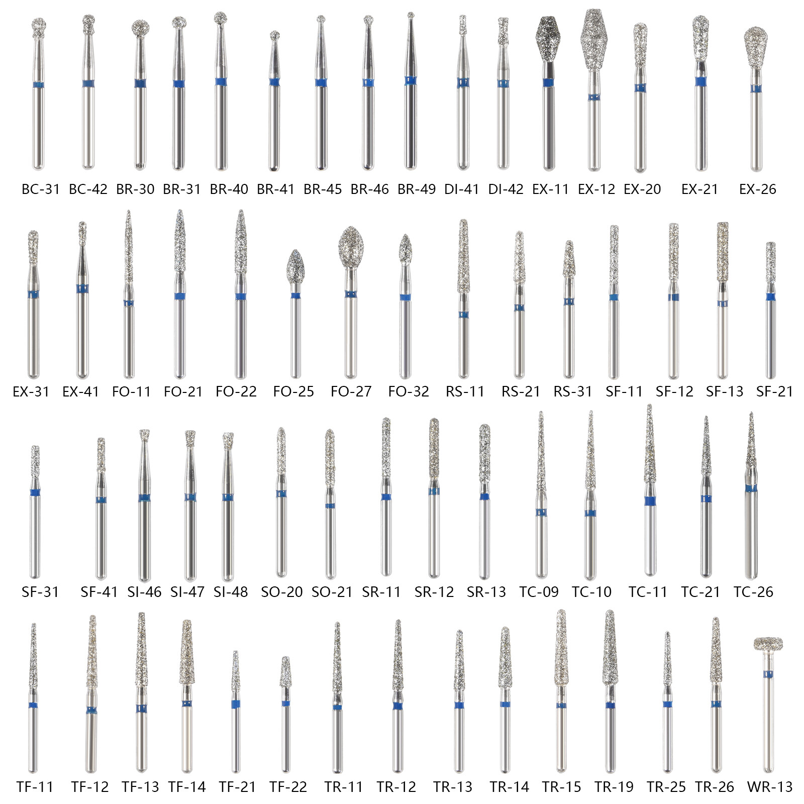 Fresas diamante Dental para agarre fricción pieza de mano de alta FG1.6mm SKYSEA