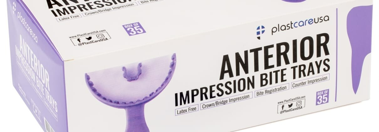 Bite Registration Dental Impression Trays. Purple. 35 pcs.