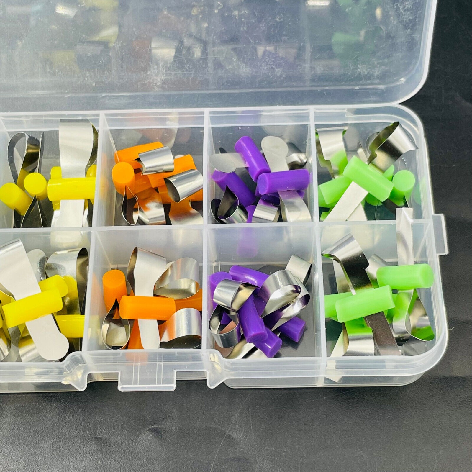50Pcs/Box Dental Sectional contoured Metal Matrix Bands Retainerless Locker