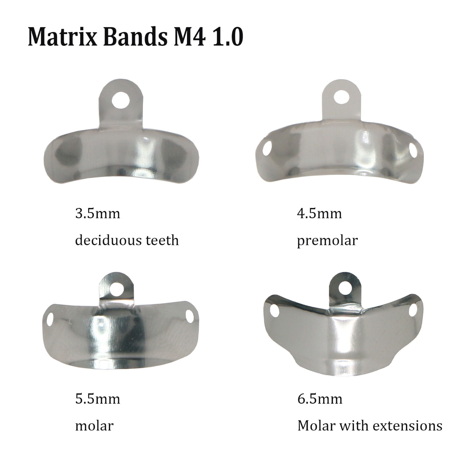 Dental Matrix Bands Ring Sectional Matrice 0.038mm Clamp Fit Palodent V3 System