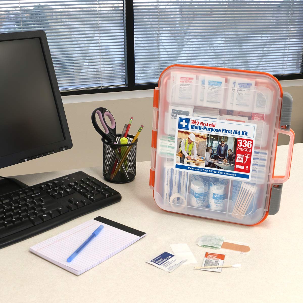 24/7 First Aid OSHA Compliant aid Kit, 1 Count (Pack of 1), Colors Vary
