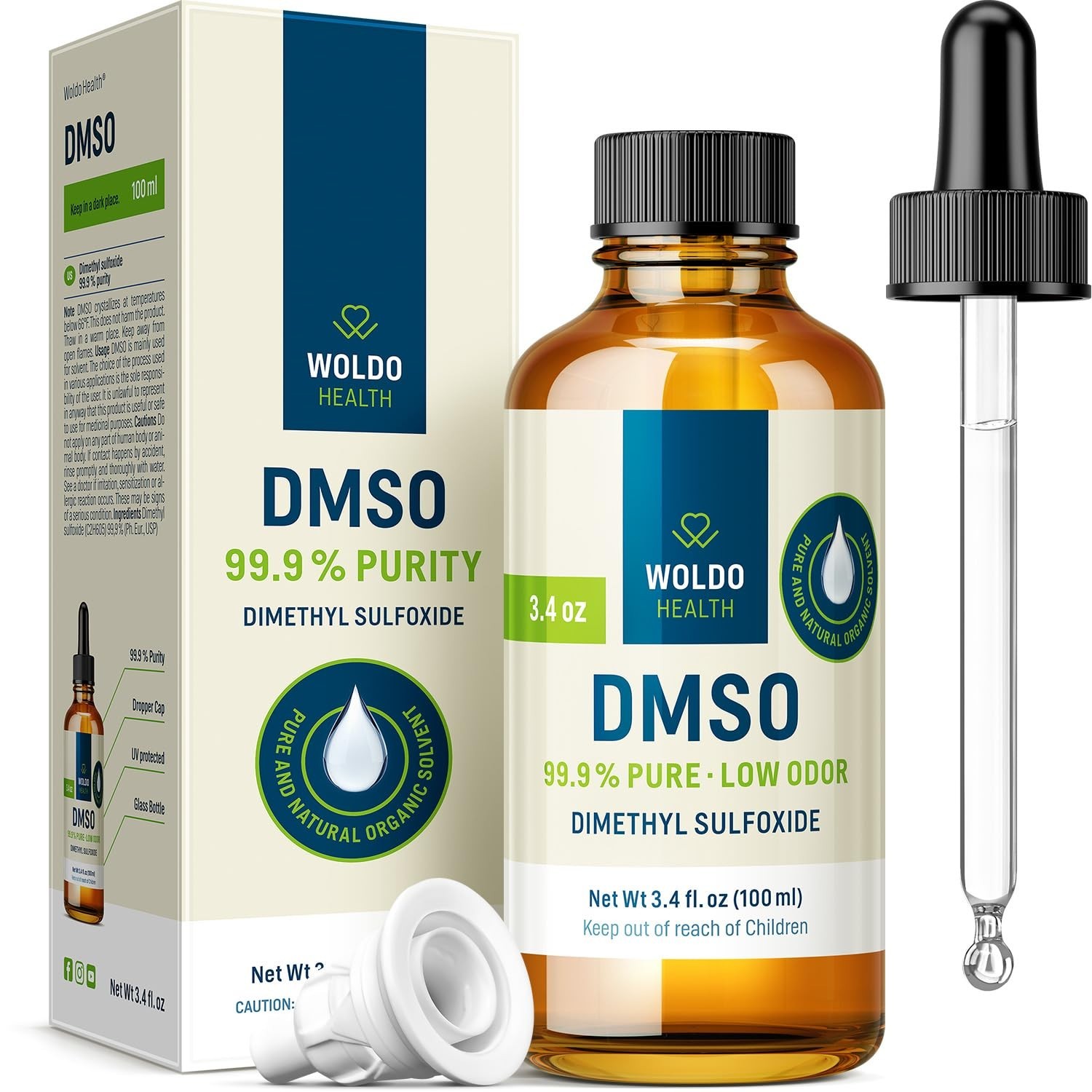 99.9% Pure DMSO Liquid – 3.38 fl. oz Pharmaceutical Grade Dimethyl Sulfoxide Dro