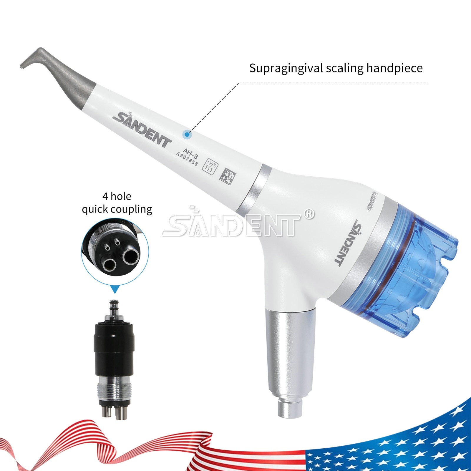 CICADA Dental 20:1 Reduction Implant Contra Angle Low Speed Handpiece Latch Type
