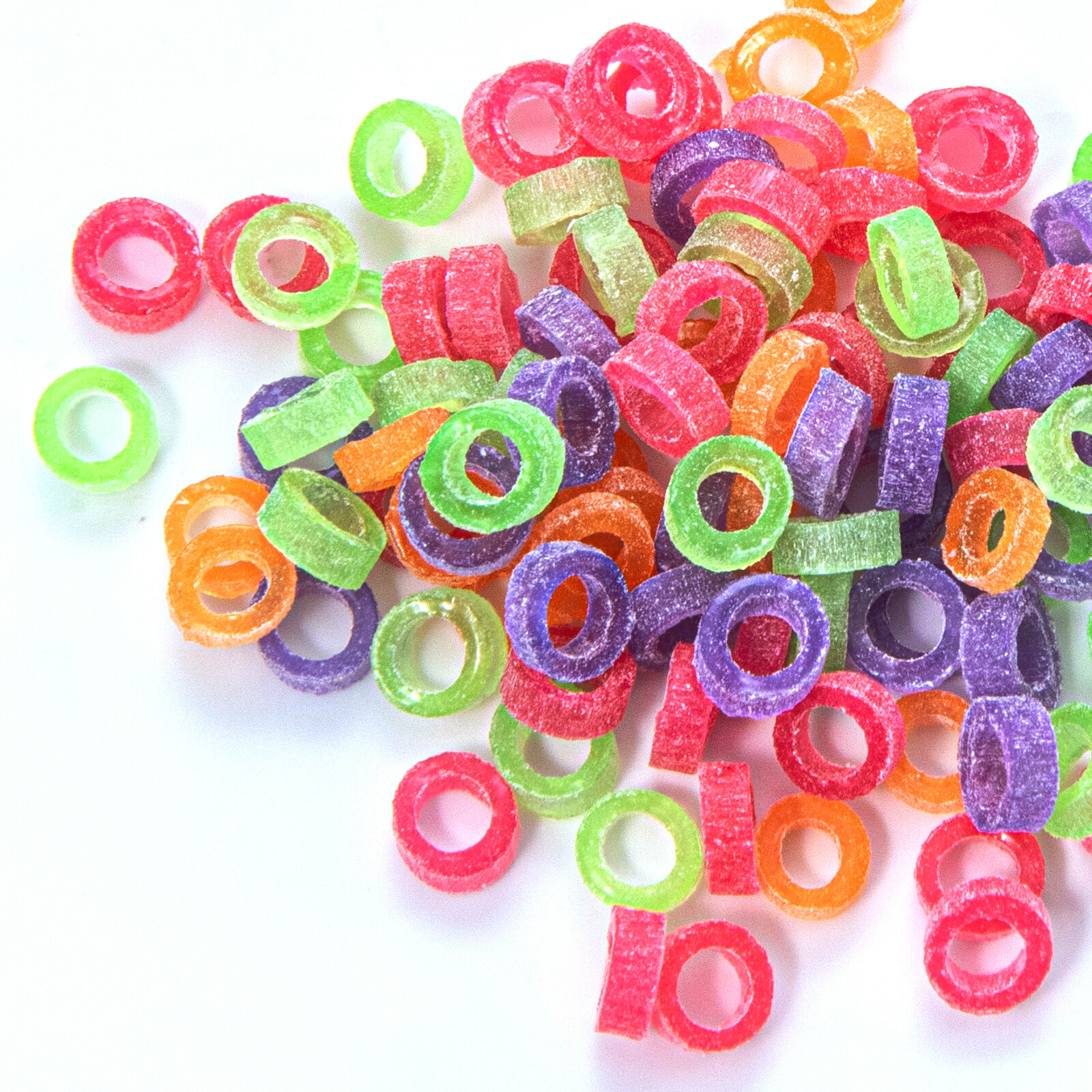 100/PK Dental Orthodontic Intraoral Elastic Rubber Bands Neon Light/Medium/Heavy