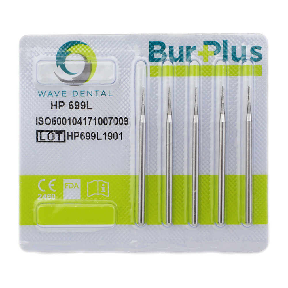 WAVE Dental Carbide Straight HP Burs Oral Surgery Round Tapered Fissure Crosscut