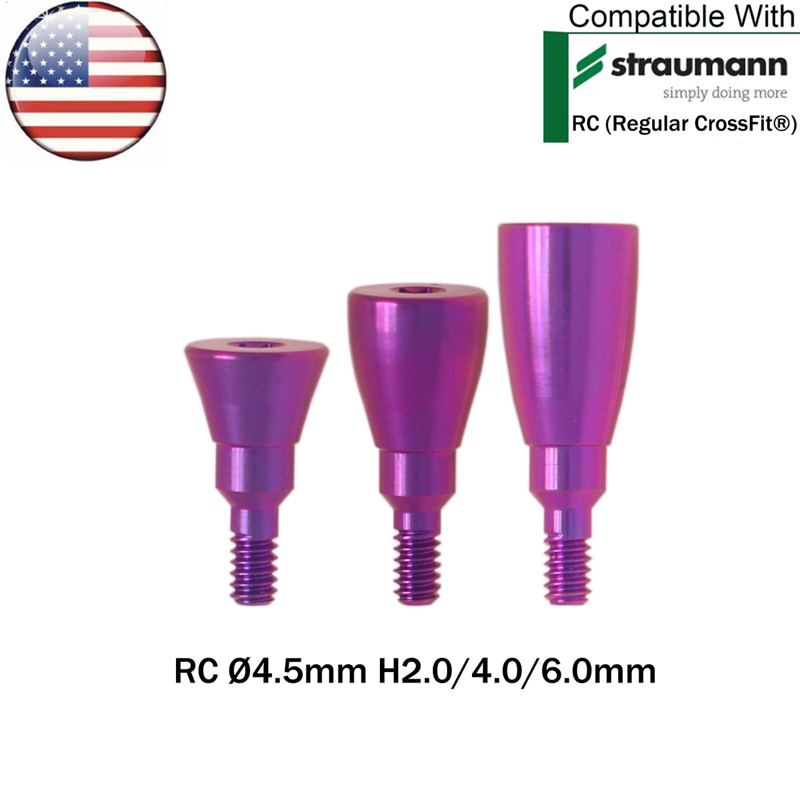 US Fit Straumann ITI Healing Abutment NC/RC Transfer Impression Open/Closed Tray