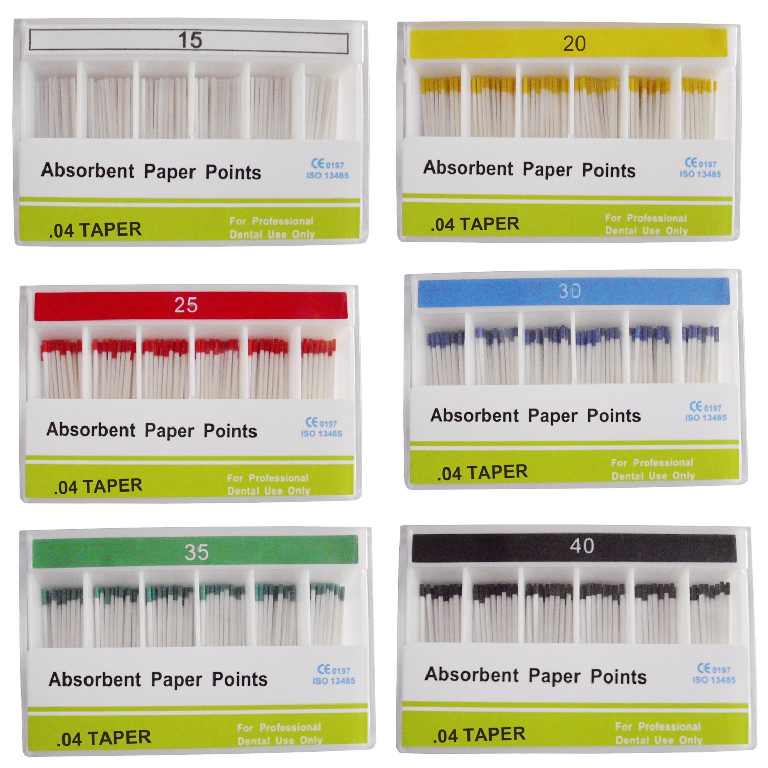AZDENT Dental Gutta Percha Points Absorbent Paper Points Taper Endodontic Root