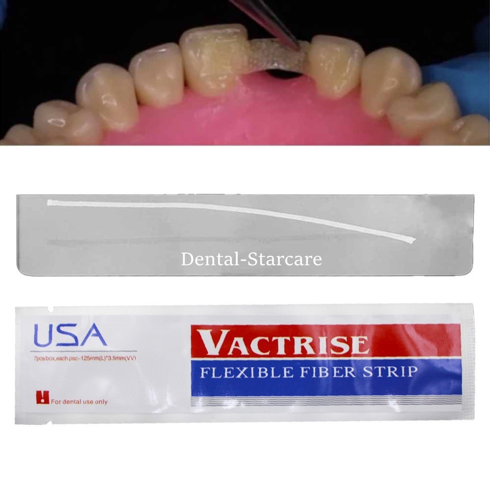 2Pcs Dental Composite Fiber Strip Glass Splint Loose Tooth Fixation Bonding Band