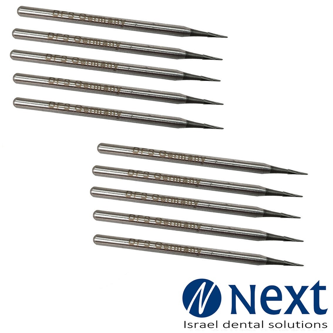 Lot X10 Dental HP Carbide Cutters Burs DFS Germany Hartmetall bur