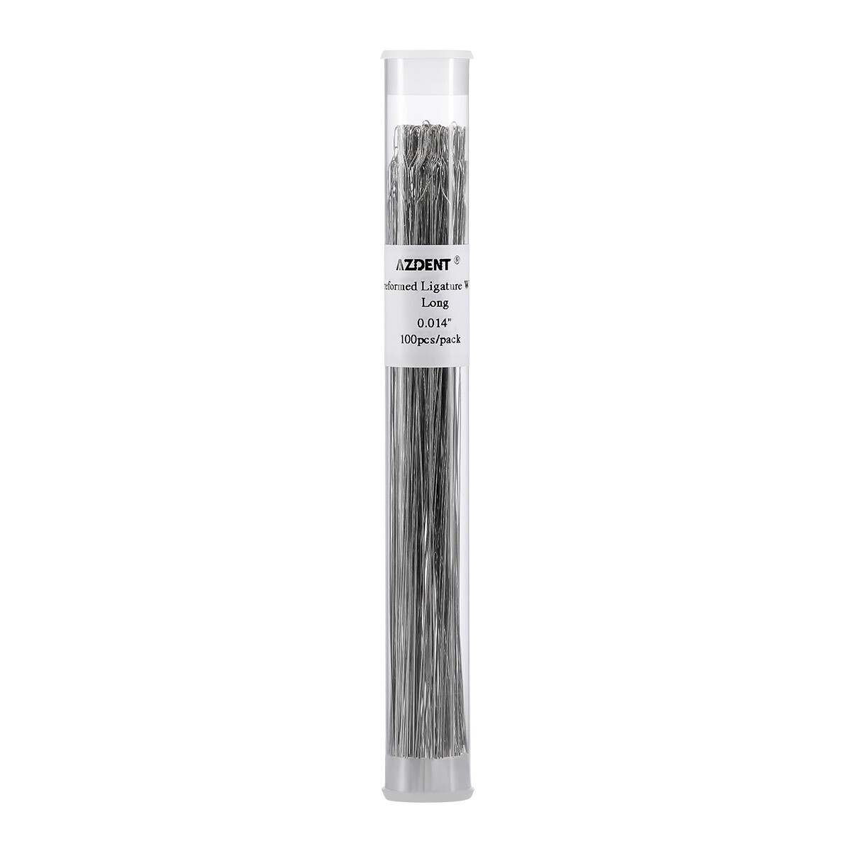 AZDENT Dental Ortho Wire Preformed Ligature Ties Long Short Twist 100pcs/Pack
