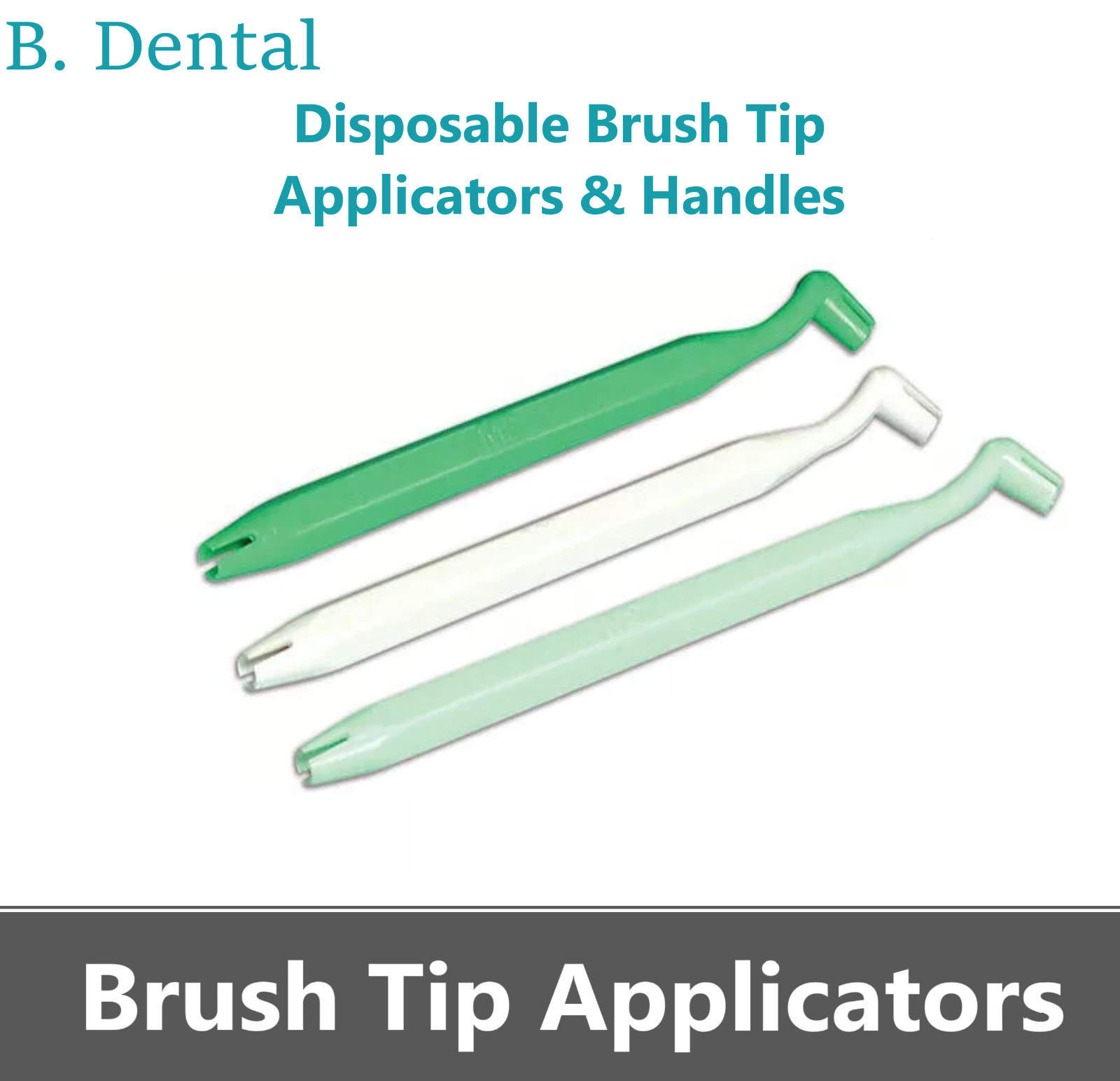 3M ESPE Disposable Brush Tip Applicators 120 Pieces & 3 Handles Set MFG#: 1919