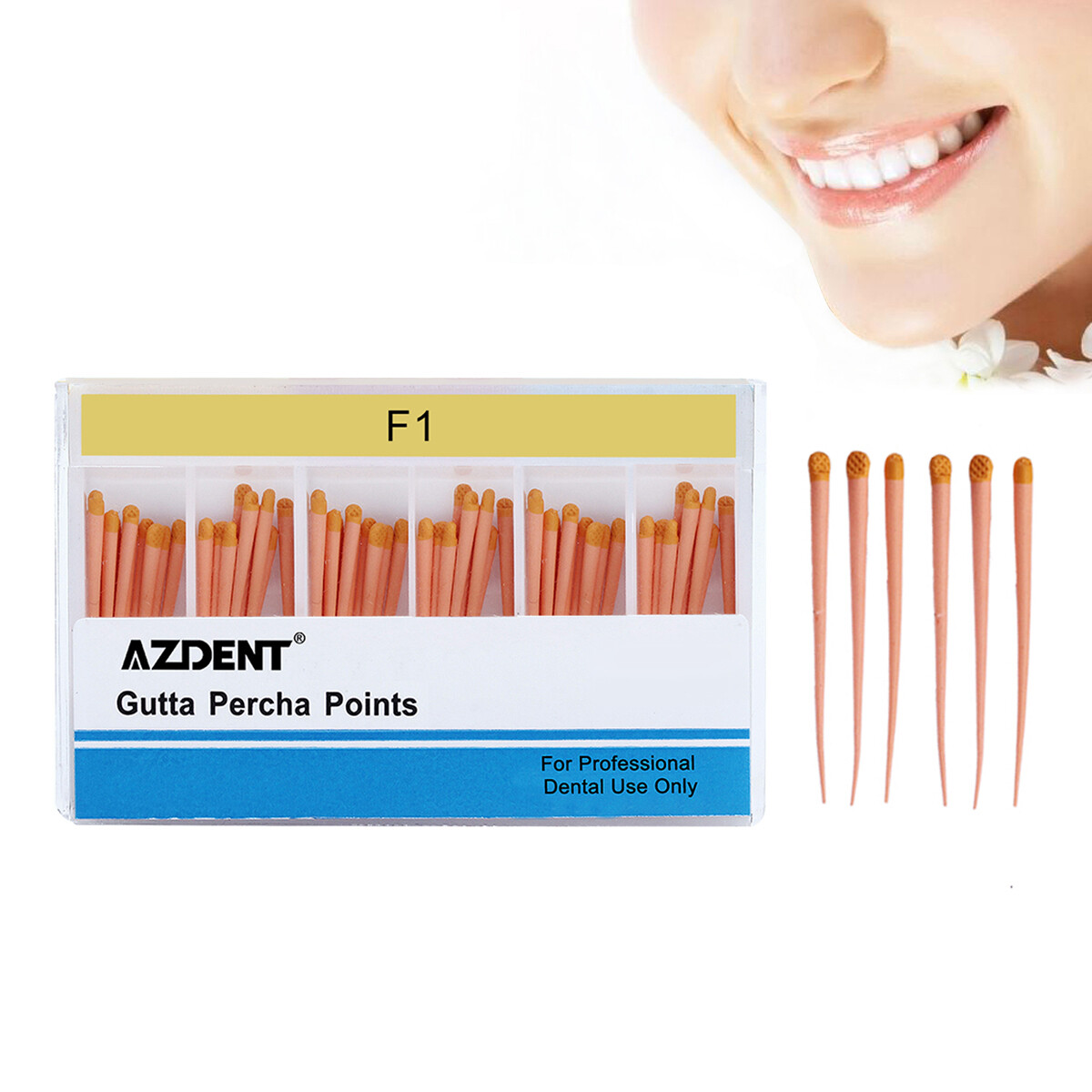Dental Universal Endodontic Gutta Percha Points F1 F2 F3/0.02/0.04/0.06 15-40#