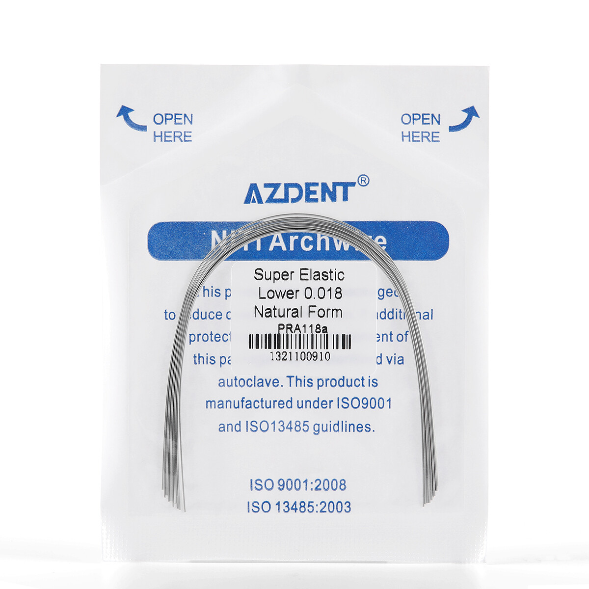 10Pcs/Pack Dental Orthodontic Super Elastic NITI Round Arch Wires Natural Form