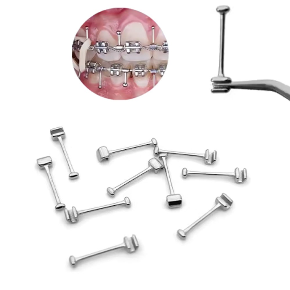 Dental Orthodontic Crimpable Hook Long/Medium/Short Stainless Steel 10pcs/pack