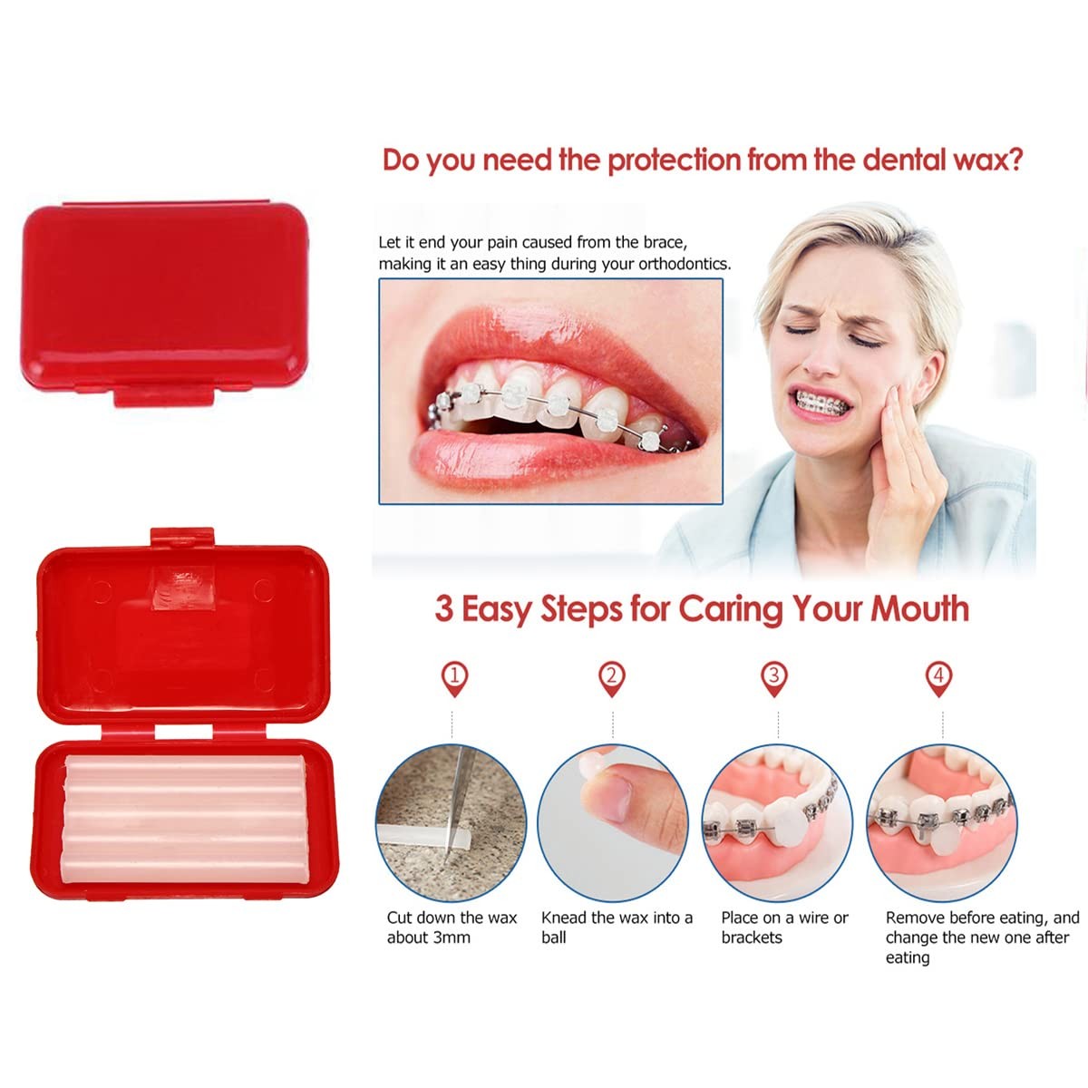 Braces Cleaning Kit for Teeth, Portable Orthodontic Toothbrush Kit Oral Care …