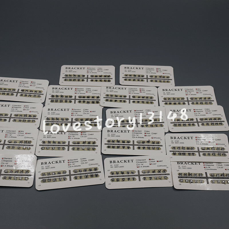 10/20/50 Packs Mini/Standard 018/022 Slot Dental Orthodontic Separable Brackets